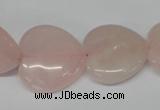 CHG80 15.5 inches 20*20mm heart rose quartz beads wholesale