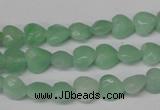 CHG90 15.5 inches 8*8mm faceted heart amazonite beads wholesale