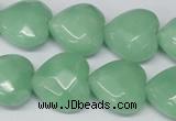 CHG95 15.5 inches 18*18mm faceted heart amazonite beads wholesale