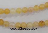 CHJ02 15.5 inches 6mm round honey jade stone beads wholesale