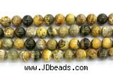 CHJ123 15.5 inches 12mm round honeybee jasper gemstone beads