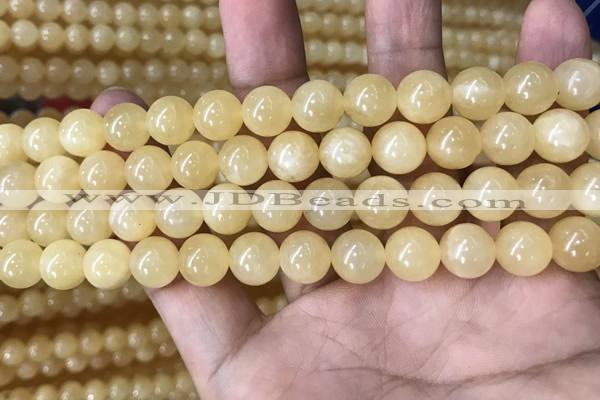 CHJ15 15.5 inches 12mm round honey jade beads wholesale