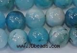 CHM205 15.5 inches 14mm round blue hemimorphite beads wholesale