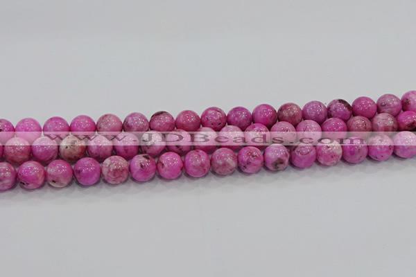 CHM223 15.5 inches 10mm round dyed hemimorphite beads wholesale