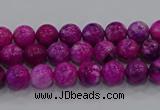 CHM228 15.5 inches 4mm round dyed hemimorphite beads wholesale