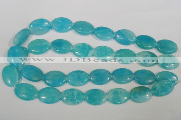 CHM28 15.5 inches 18*25mm oval blue hemimorphite beads wholesale