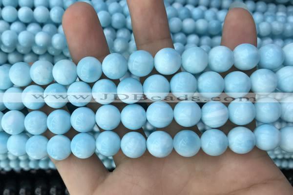 CHM303 15.5 inches 10mm round blue hemimorphite gemstone beads