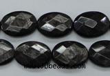 CHS07 15.5 inches 13*18mm faceted oval natural hypersthene gemstone beads