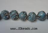 CIB123 19mm round fashion Indonesia jewelry beads wholesale