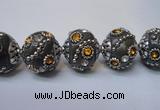 CIB124 19mm round fashion Indonesia jewelry beads wholesale