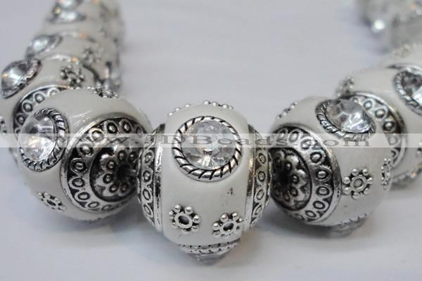 CIB190 19mm round fashion Indonesia jewelry beads wholesale