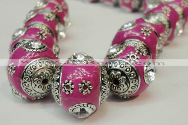 CIB192 19mm round fashion Indonesia jewelry beads wholesale