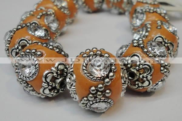 CIB202 19mm round fashion Indonesia jewelry beads wholesale