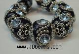 CIB204 19mm round fashion Indonesia jewelry beads wholesale