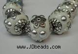 CIB220 18mm round fashion Indonesia jewelry beads wholesale