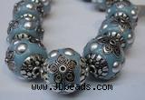 CIB223 18mm round fashion Indonesia jewelry beads wholesale