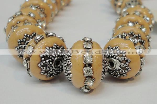 CIB272 14*16mm rondelle fashion Indonesia jewelry beads wholesale