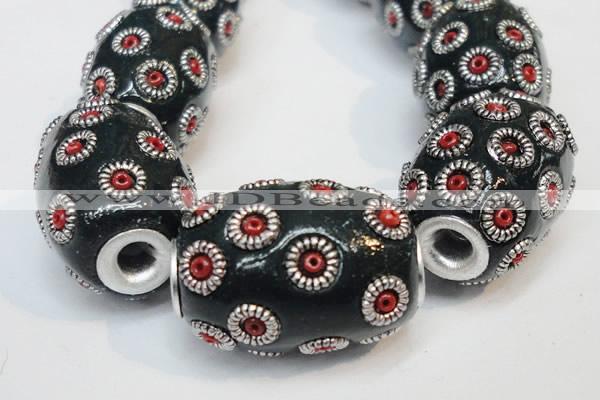 CIB328 16*21mm drum fashion Indonesia jewelry beads wholesale