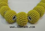 CIB400 17mm round fashion Indonesia jewelry beads wholesale