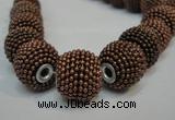 CIB402 17mm round fashion Indonesia jewelry beads wholesale