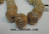 CIB425 25mm round fashion Indonesia jewelry beads wholesale