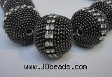 CIB426 25mm round fashion Indonesia jewelry beads wholesale