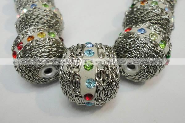 CIB460 25mm round fashion Indonesia jewelry beads wholesale