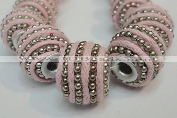 CIB470 14*14mm drum fashion Indonesia jewelry beads wholesale