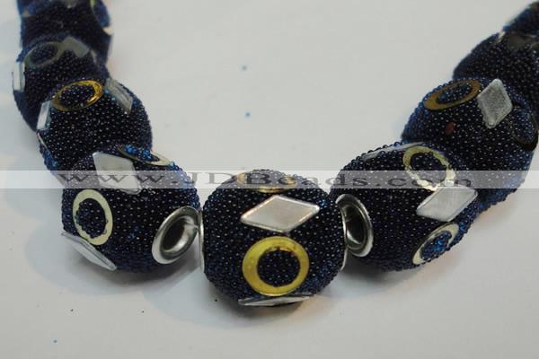 CIB484 15*16mm drum fashion Indonesia jewelry beads wholesale