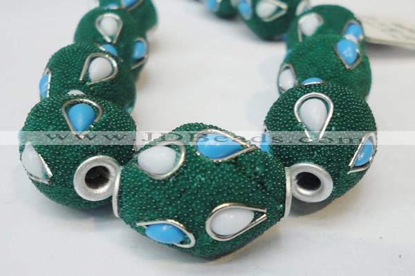 CIB491 18*23mm drum fashion Indonesia jewelry beads wholesale