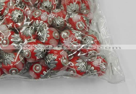 CIB504 22mm round fashion Indonesia jewelry beads wholesale