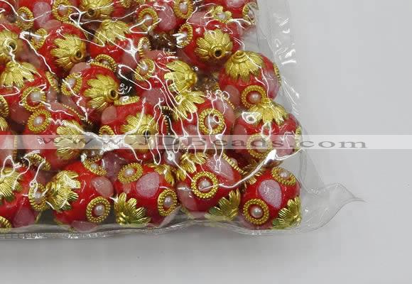 CIB534 22mm round fashion Indonesia jewelry beads wholesale