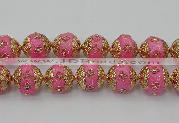 CIB548 22mm round fashion Indonesia jewelry beads wholesale