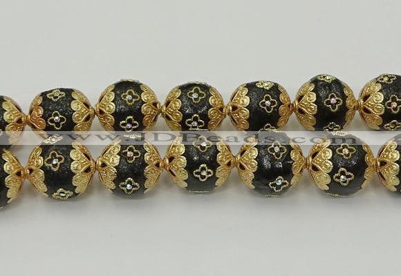 CIB555 22mm round fashion Indonesia jewelry beads wholesale