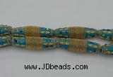 CIB607 16*60mm rice fashion Indonesia jewelry beads wholesale