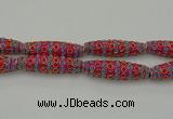 CIB634 16*60mm rice fashion Indonesia jewelry beads wholesale