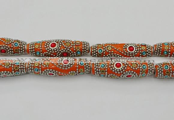 CIB647 16*60mm rice fashion Indonesia jewelry beads wholesale