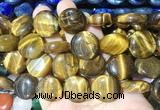 CIBS10 15 inches 20mm coin yellow tiger eye gemstone beads wholesale