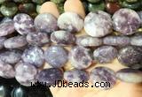 CIBS20 15 inches 20mm coin lepidolite gemstone beads wholesale