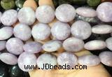 CIBS21 15 inches 20mm coin lepidolite gemstone beads wholesale