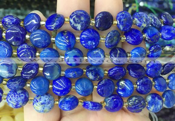 CIBS39 15 inches 10mm coin lapis lazuli gemstone beads wholesale