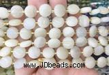 CIBS40 15 inches 10mm coin moonstone gemstone beads wholesale