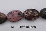 CIJ121 15.5 inches 10*14mm oval dyed impression jasper beads wholesale