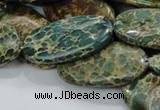 CIJ18 15.5 inches 20*40mm oval impression jasper beads wholesale