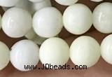 CIJ201 15.5 inches 6mm round ivory jade beads wholesale