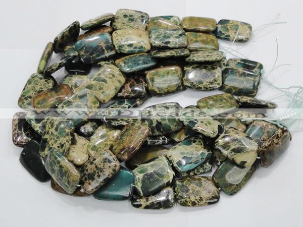 CIJ21 15.5 inches 22*30mm rectangle impression jasper beads wholesale