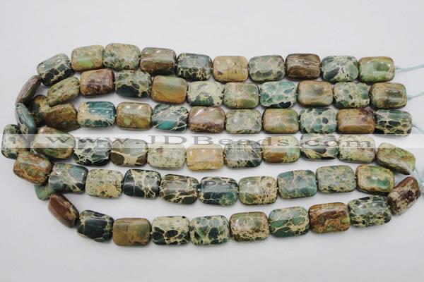 CIJ36 15.5 inches 13*18mm rectangle impression jasper beads wholesale