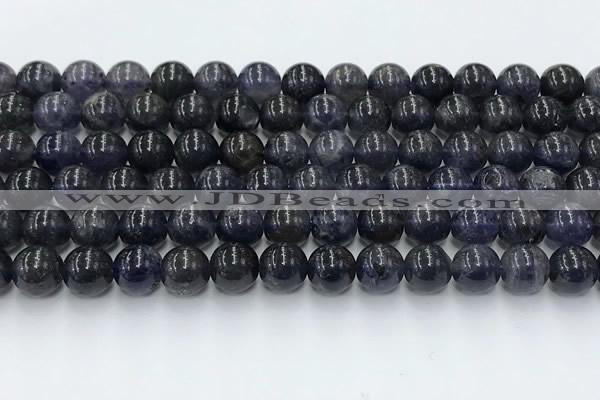 CIL128 15.5 inches 10mm round natural iolite beads wholesale