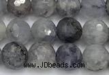 CIL138 15 inches 8mm faceted round iolite beads