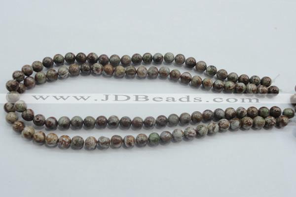 CJA01 15.5 inches 8mm round green jasper beads wholesale